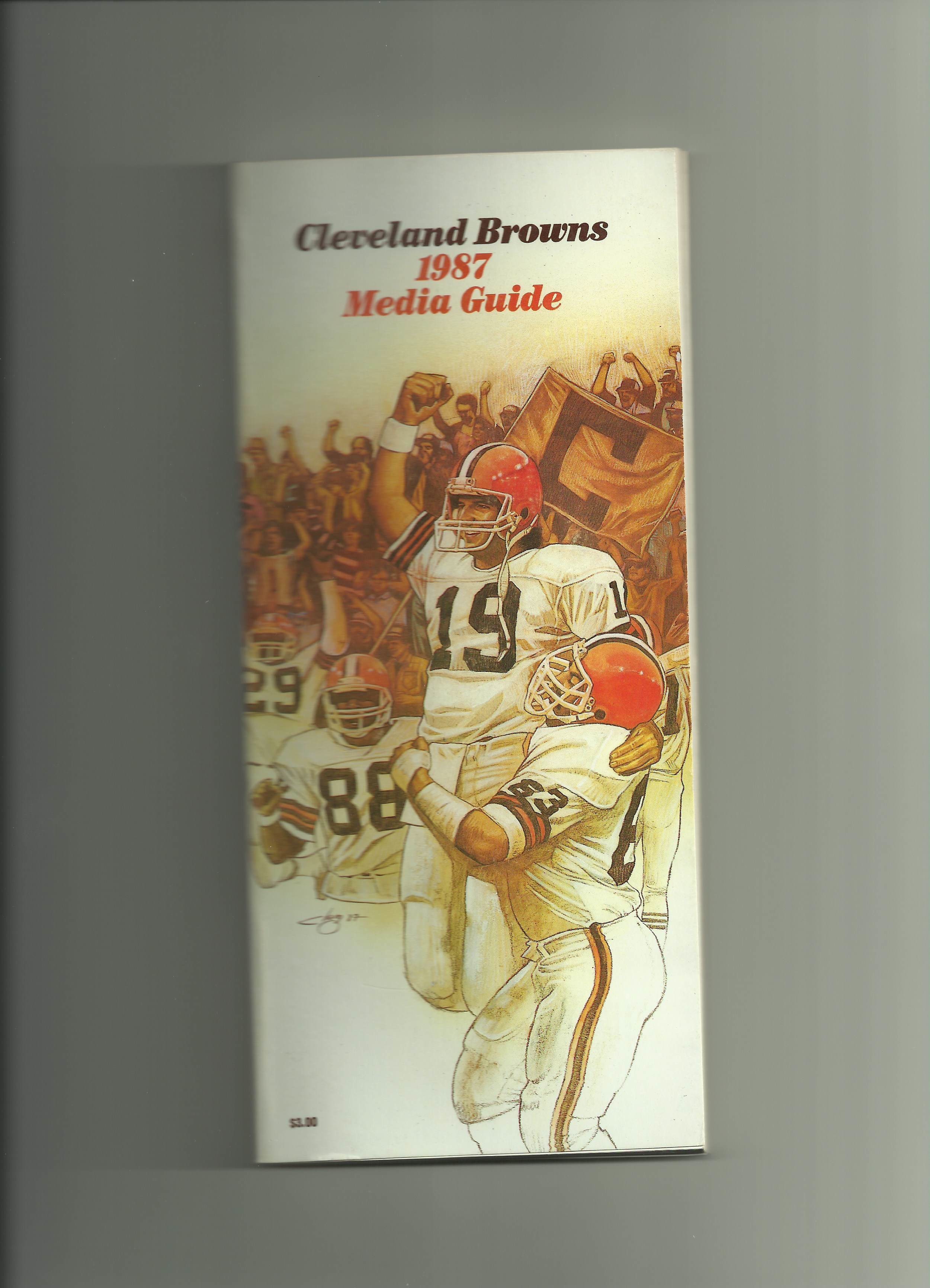 1987 Browns media guide